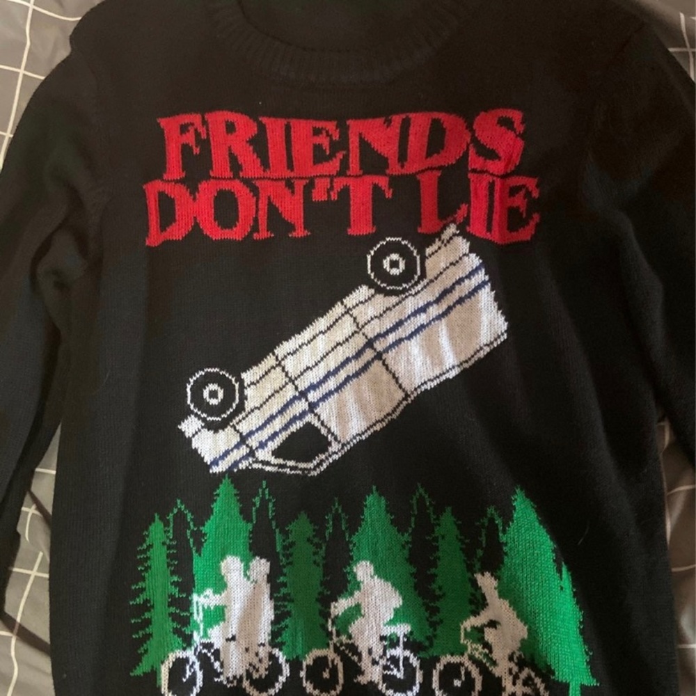 Stranger things friends don’t lie sweater